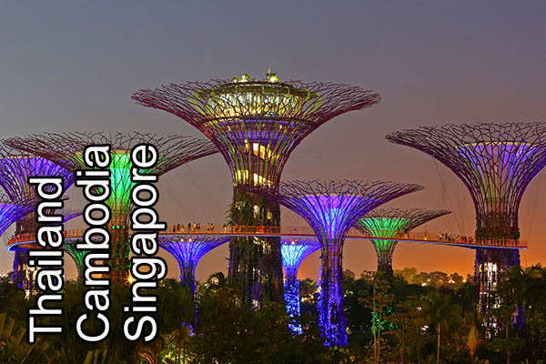 Thailand Cambodia and Singapore